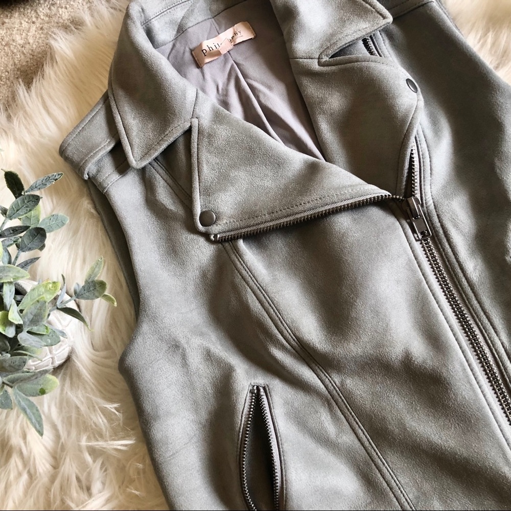 Faux Suede Vest